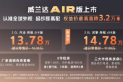 限时权益价13.78万起 广汽丰田威兰达Air版上市 还有新春大礼包