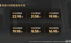 16.98万元起 锐胜M8开启预售 全场景MPV