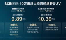 BJ30旅行家8.39万元起的越野平权实践