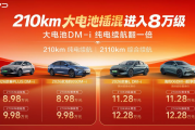 8.98 万起！比亚迪 4 款大电池 DM-i 上市