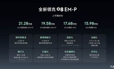 限时售15.98万起/迎来全面升级 新款领克08 EM-P正式上市